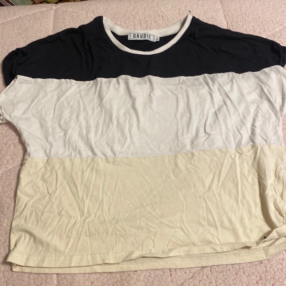 A multi colored shirt from gaudie